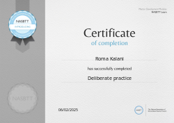 Deliberate practice