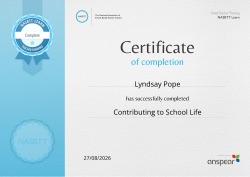 Contributing to School Life