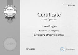 Developing effective mentors