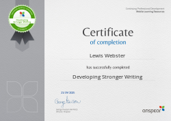 Developing Stronger Writing