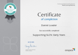 Supporting SLCN: Early Years