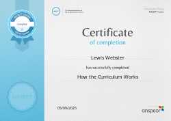 How the Curriculum Works