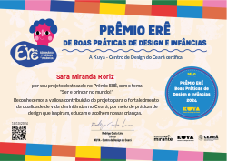 Selo Erê de Boas Práticas de Design e Infâncias