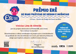 Selo Erê de Boas Práticas de Design e Infâncias