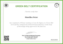 GREEN BELT CERTIFICATION