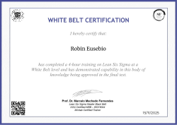 WHITE BELT CERTIFICATION