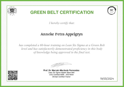 GREEN BELT CERTIFICATION