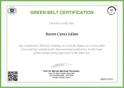 GREEN BELT CERTIFICATION