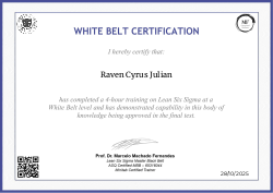 WHITE BELT CERTIFICATION