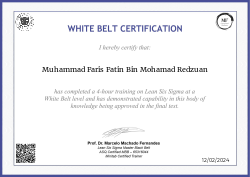WHITE BELT CERTIFICATION