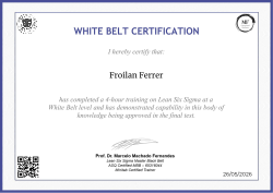 WHITE BELT CERTIFICATION