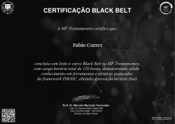 CERTIFICAÇÃO BLACK BELT