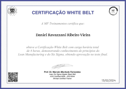 CERTIFICAÇÃO WHITE BELT