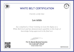 WHITE BELT CERTIFICATION