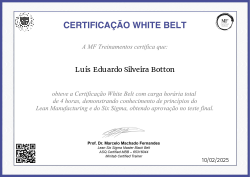CERTIFICAÇÃO WHITE BELT