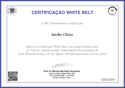 CERTIFICAÇÃO WHITE BELT