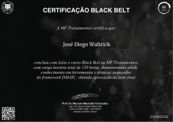 CERTIFICAÇÃO BLACK BELT