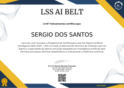 CERTIFICAÇÃO AI BELT