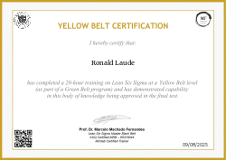 YELLOW BELT CERTIFICATION