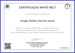 CERTIFICAÇÃO WHITE BELT