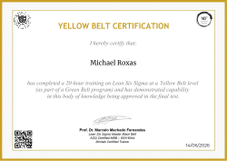 YELLOW BELT CERTIFICATION