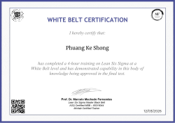 WHITE BELT CERTIFICATION