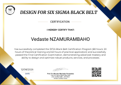 DFSS BLACK BELT CERTIFICATION