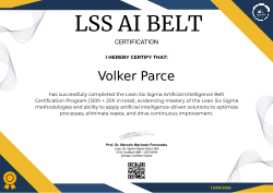 LSS AI BELT CERTIFICATION