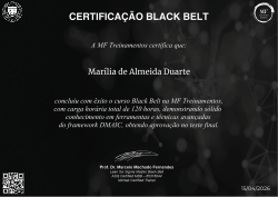CERTIFICAÇÃO BLACK BELT