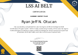 LSS AI BELT CERTIFICATION