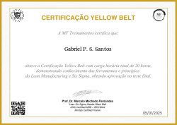 CERTIFICAÇÃO YELLOW BELT