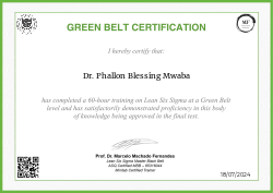 GREEN BELT CERTIFICATION