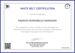 WHITE BELT CERTIFICATION