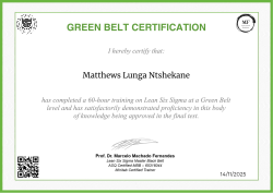 GREEN BELT CERTIFICATION