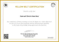 YELLOW BELT CERTIFICATION