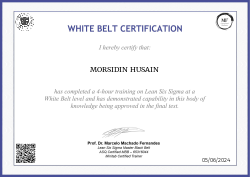 WHITE BELT CERTIFICATION