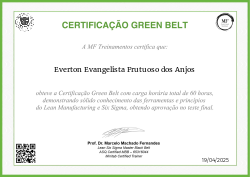 CERTIFICAÇÃO GREEN BELT