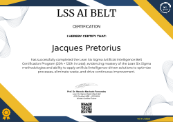 LSS AI BELT CERTIFICATION