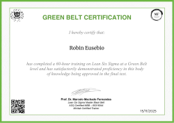 GREEN BELT CERTIFICATION