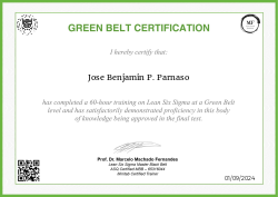 GREEN BELT CERTIFICATION