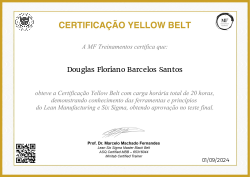 CERTIFICAÇÃO YELLOW BELT