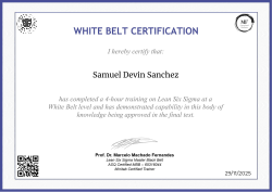 WHITE BELT CERTIFICATION