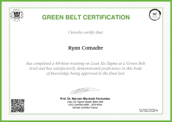 GREEN BELT CERTIFICATION