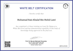 WHITE BELT CERTIFICATION
