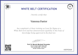 WHITE BELT CERTIFICATION