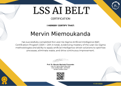 LSS AI BELT CERTIFICATION