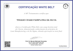CERTIFICAÇÃO WHITE BELT