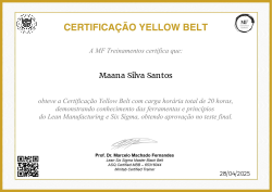 CERTIFICAÇÃO YELLOW BELT