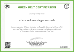 GREEN BELT CERTIFICATION
