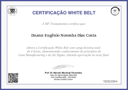 CERTIFICAÇÃO WHITE BELT